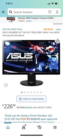 ASUS 24 Inch Gaming Monitor