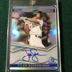 Tyler Soderstrom Rookie Card Auto Refractor 