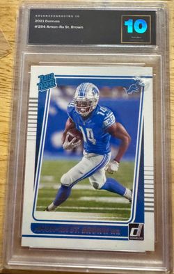 2021 Donruss Amon-Ra St. Brown Rated Rookie #284 Graded 10