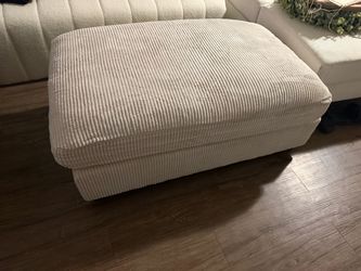Brand new off white cream ottoman