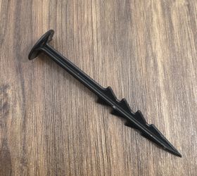 100 Black Plastic Large Easy Push In Ground Pegs