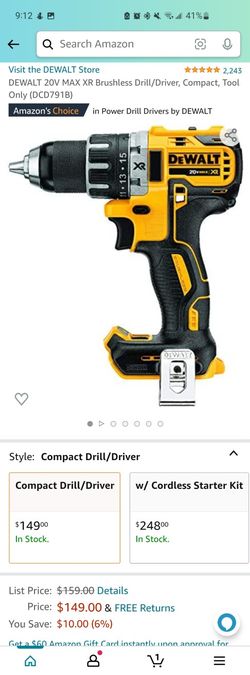 Dewalt XR Drill 20v