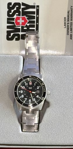 Swiss Army Victorinox Lancer Woman’s Watch-Stainless Steel -Water Resistant-Vintage-New in box.  