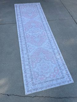 Vintage Style Machine Washable Runner Rug (2’6”x8’)