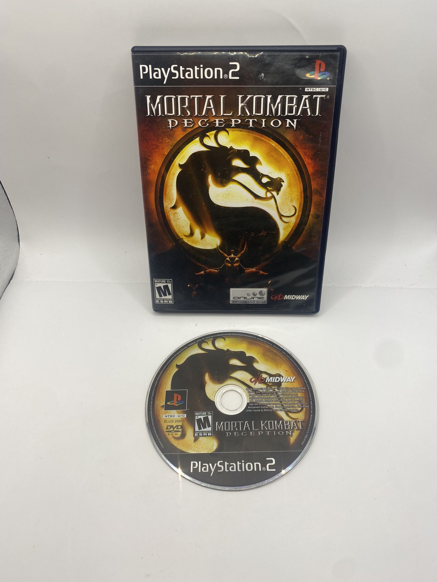 Mortal Kombat Deception (Sony PlayStation 2 PS2)Missing manual tested Black Label