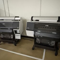 2 Epson Stylus Pro 7900 Printers Ink and paper