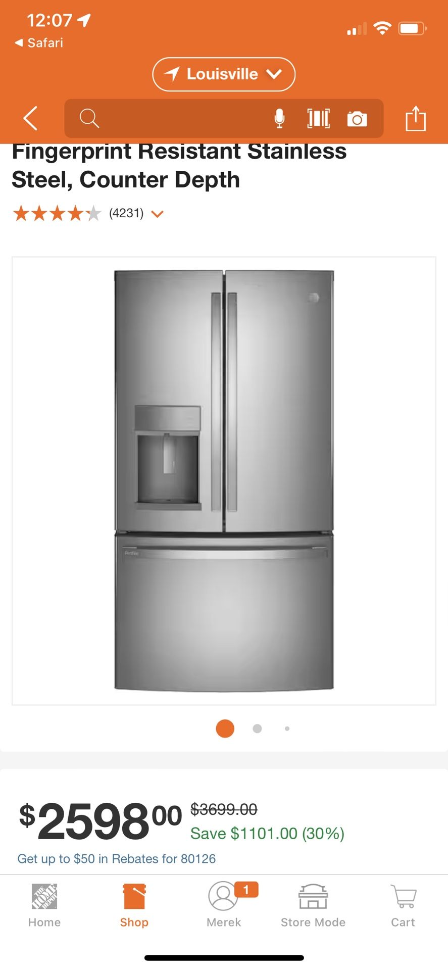 GE Profile Refrigerator, Never Used for Sale in Erie, CO OfferUp