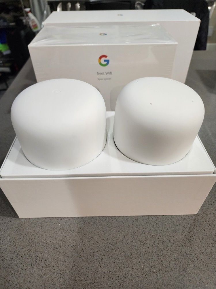 Google Nest Wifi System (Router + 1 Point)  2-Pack