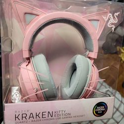 Razer Kraken Kitty Edition Headset rgb usb wired New