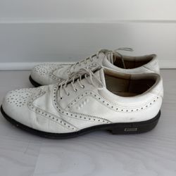 ECCO Men’s Leather Golf Shoes White 11