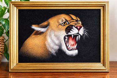 VELVET MOUNTAIN LION Painting