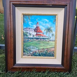 1990 HOTEL "DEL CORONADO" WINSOR LAWN ~ GICLEE~(ARTISTS PROOF)  by "SUE TUSHINGHAM MCNARY" (Signed) 12x15 framed....asking $125.00