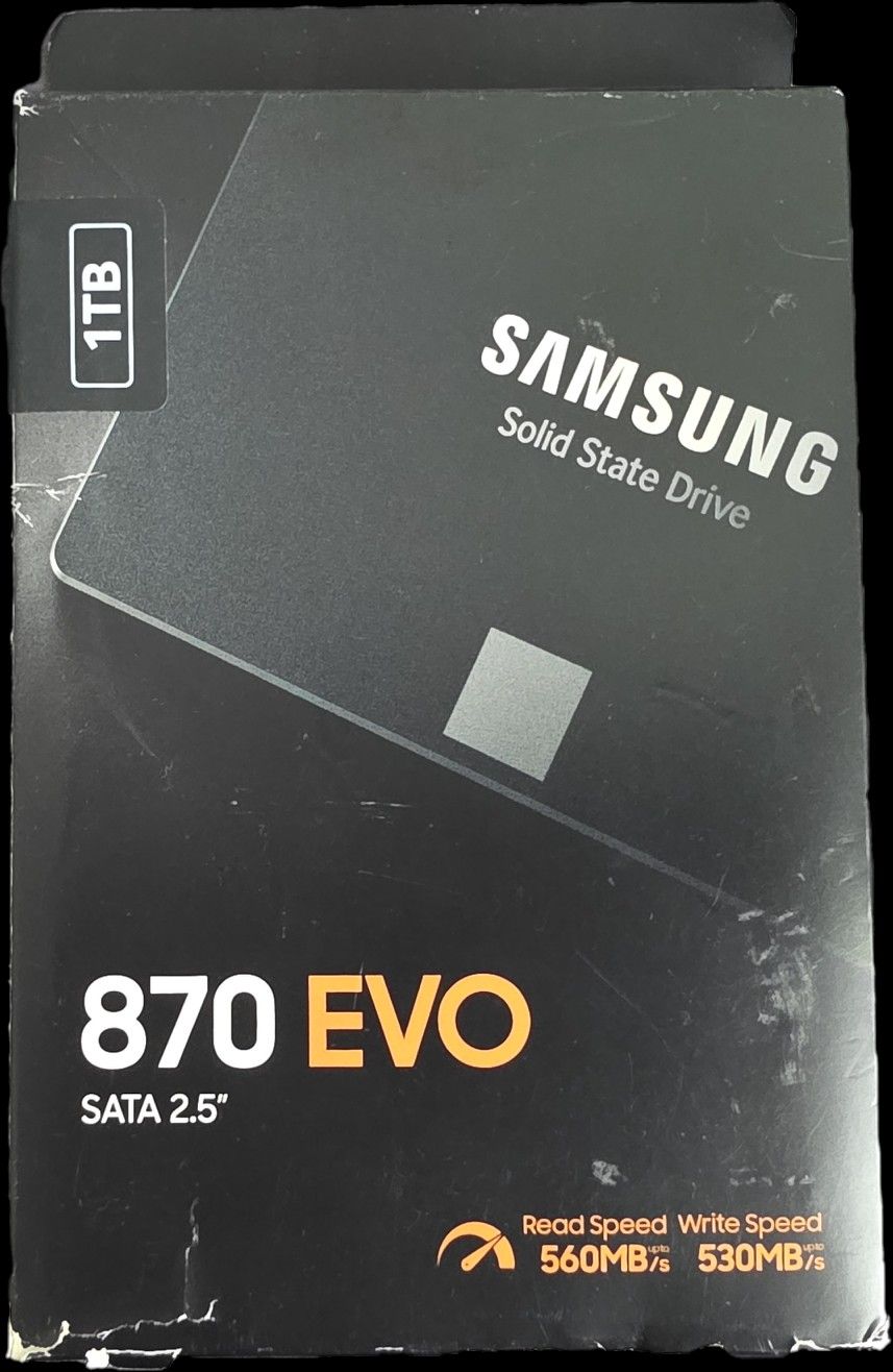 SAMSUNG 870 EVO SATA III SSD 1TB 2.5” Internal Solid State Drive