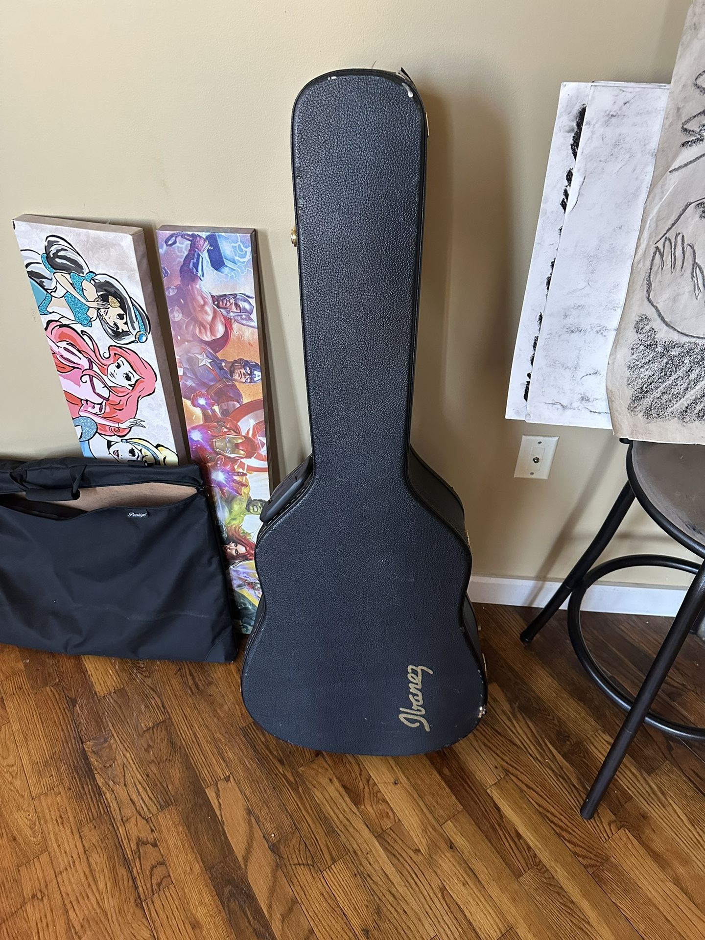 Guitar With Tuner And Case