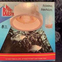 Night Blaster Floating Fish-n-light, Pre-owned, Like New