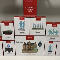 Disney Haunted Mansion Hallmark keepsake ornaments complete set