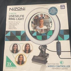 USB Selfie Ring Light 3 mode