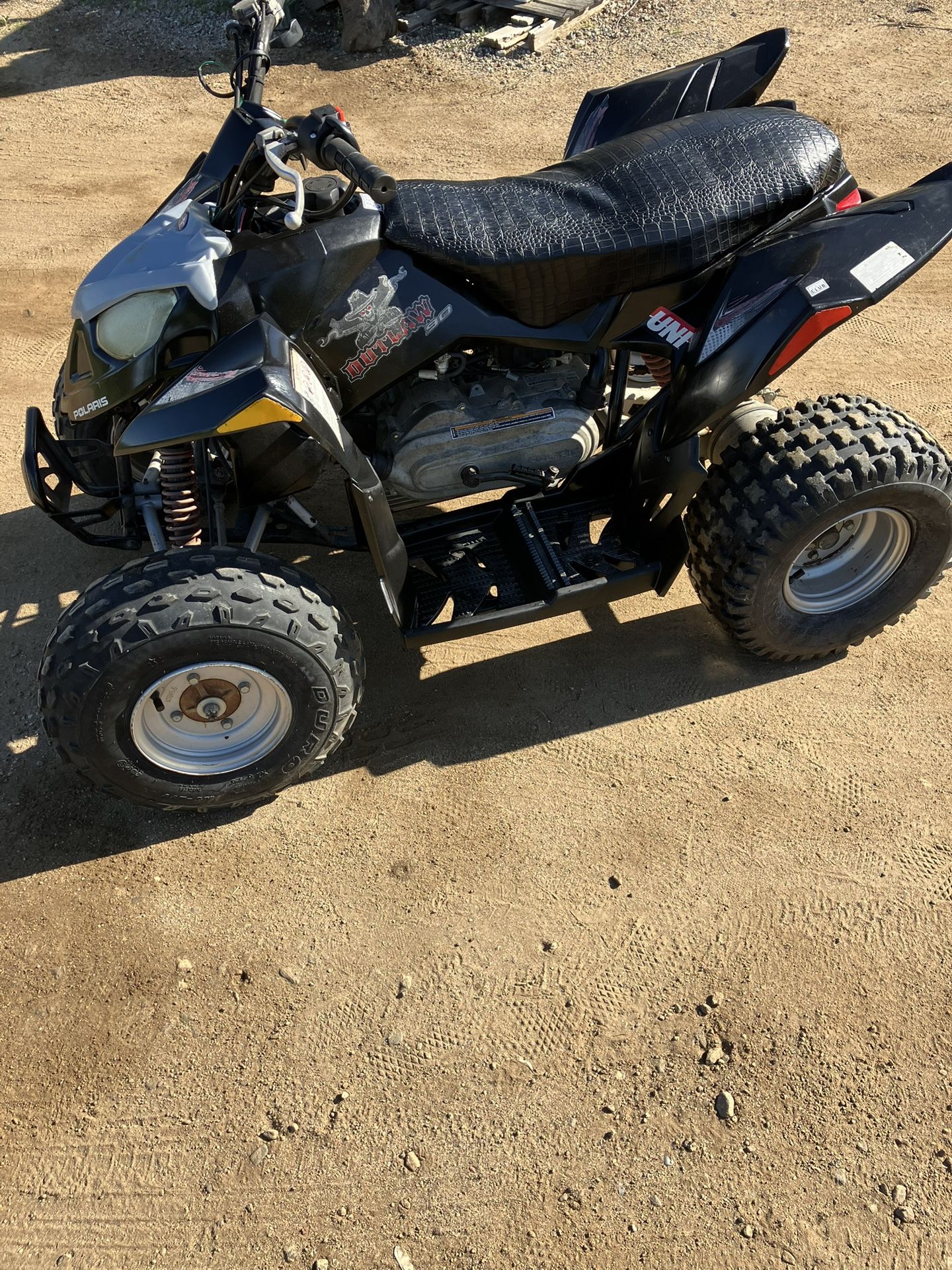 Polaris Outlaw 90 & 110 Seat Cover 2007-2011 - Black ATV Quad Seat Protector 11 thumbnail image