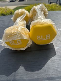 (2) 8lb dumbbells