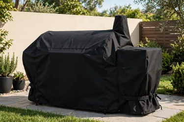 Smoker Cover — Black, Sized to Fit