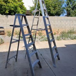 Werner 8ft And 6ft ladders 