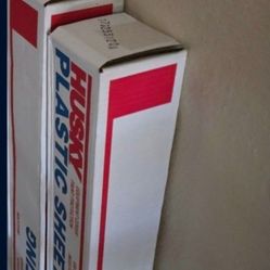Two Husky Plastic Sheeting 