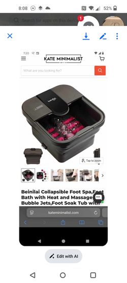 Collapsible foot spa new