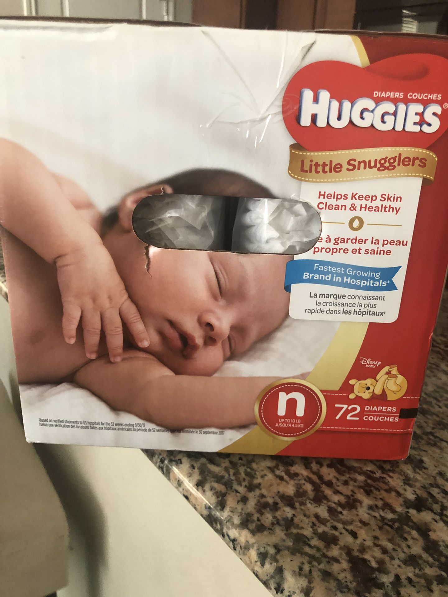Newborn diapers (Huggies)
