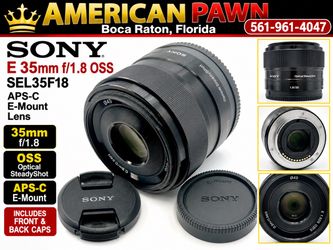 Sony E 35mm f/1.8 OSS SEL35F18 APS-C E-Mount Lens