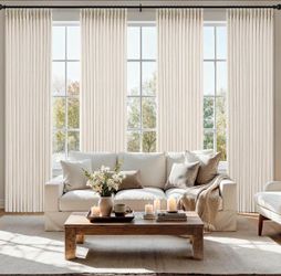 MIULEE Pinch Pleated Thick Linen Curtains