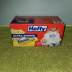 Hefty 50 Trash Bags 13gallons Fabuloso Lemon Scent