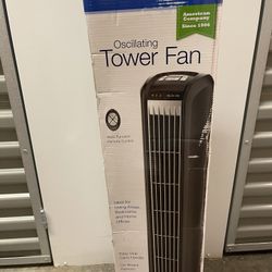 Brand New In Box Lasko 32” Tower Fan With Remote