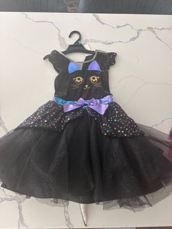 Girls Black Cat Halloween Costume