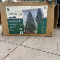 GE 9 ft Pre-Lit Artificial Christmas Tree