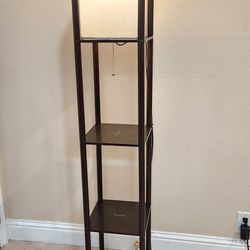 3-Tier Floor Lamp with Shelves 63" Tall.