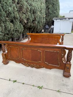 Mahogany bed frame