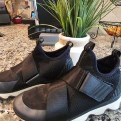 Sorel Kinetic Sneak High Top Black Men's Size 6 / Women's 8 Sneaker Shoes