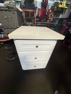White Counter top stand alone cabinet for sale