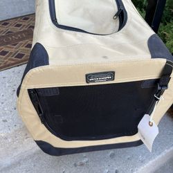 Dog Cage (Large Port-a-Crete) Tan/Black  $38