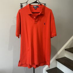 Polo Ralph Lauren Men's Shirt Size XL Short Sleeve Orange