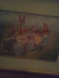 Disney Framed Printed Art Winnie The Pooh 