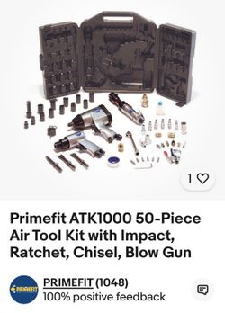 Air Tool Set Prime Fit Ratchet Impact Tools