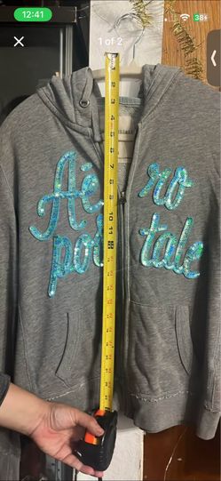 Aeropostale gray zip up