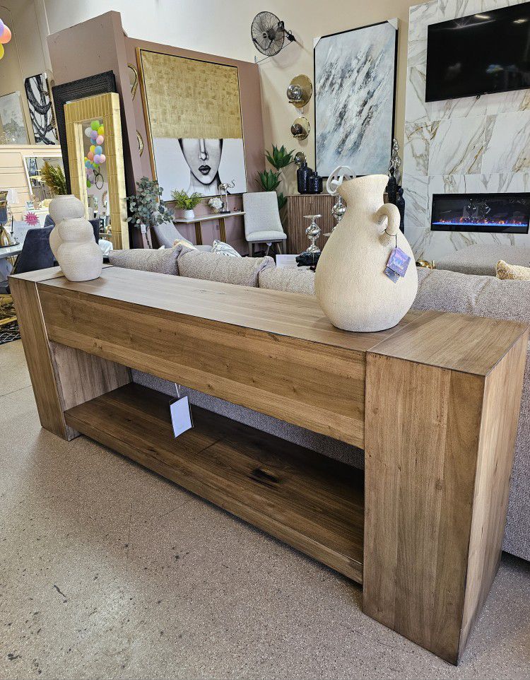 Brand New Modern Solid Wood Console Table! 