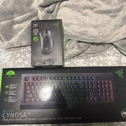 Razer Cynosa Keyboard And Deathadder Mouse