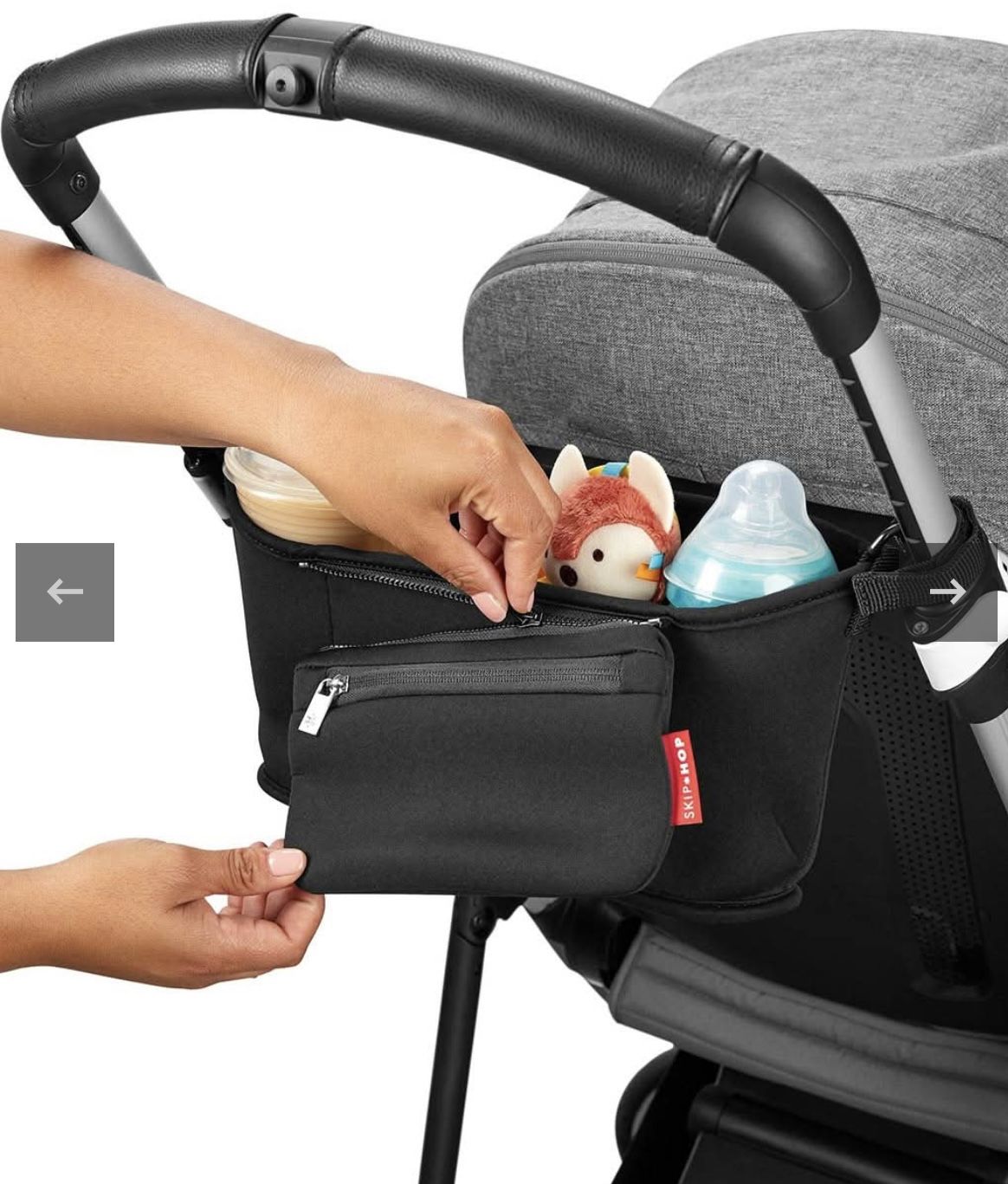 Skip Hop Grab and Go Stroller Organizer, Black