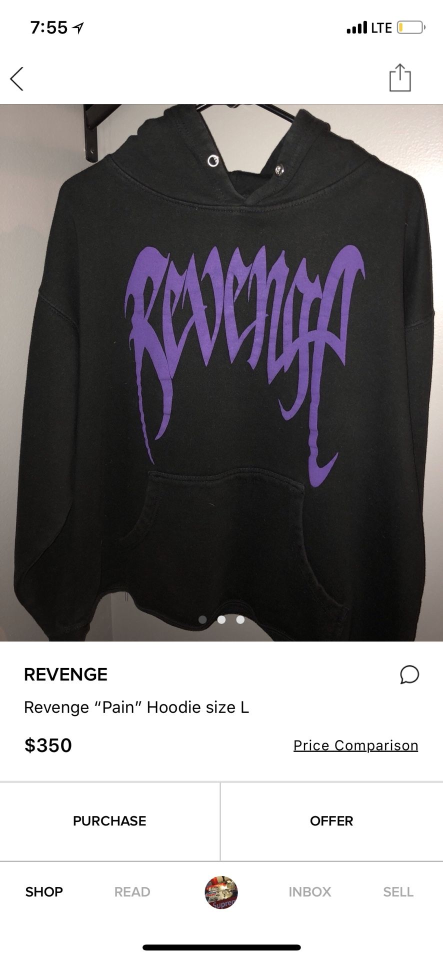Purple revenge hoodie sales