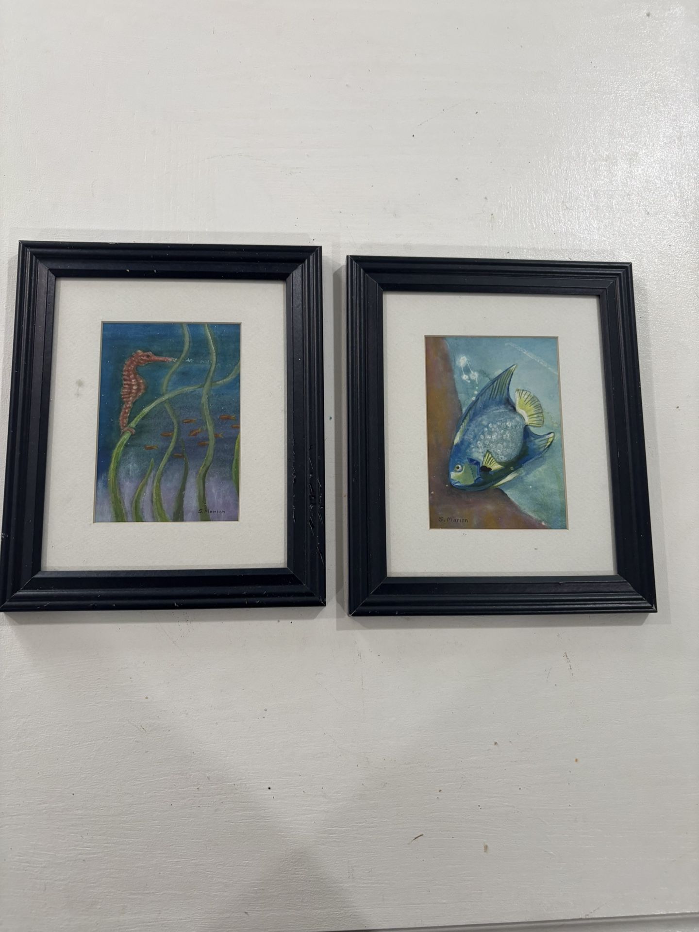 Framed Water Color Prints (2)