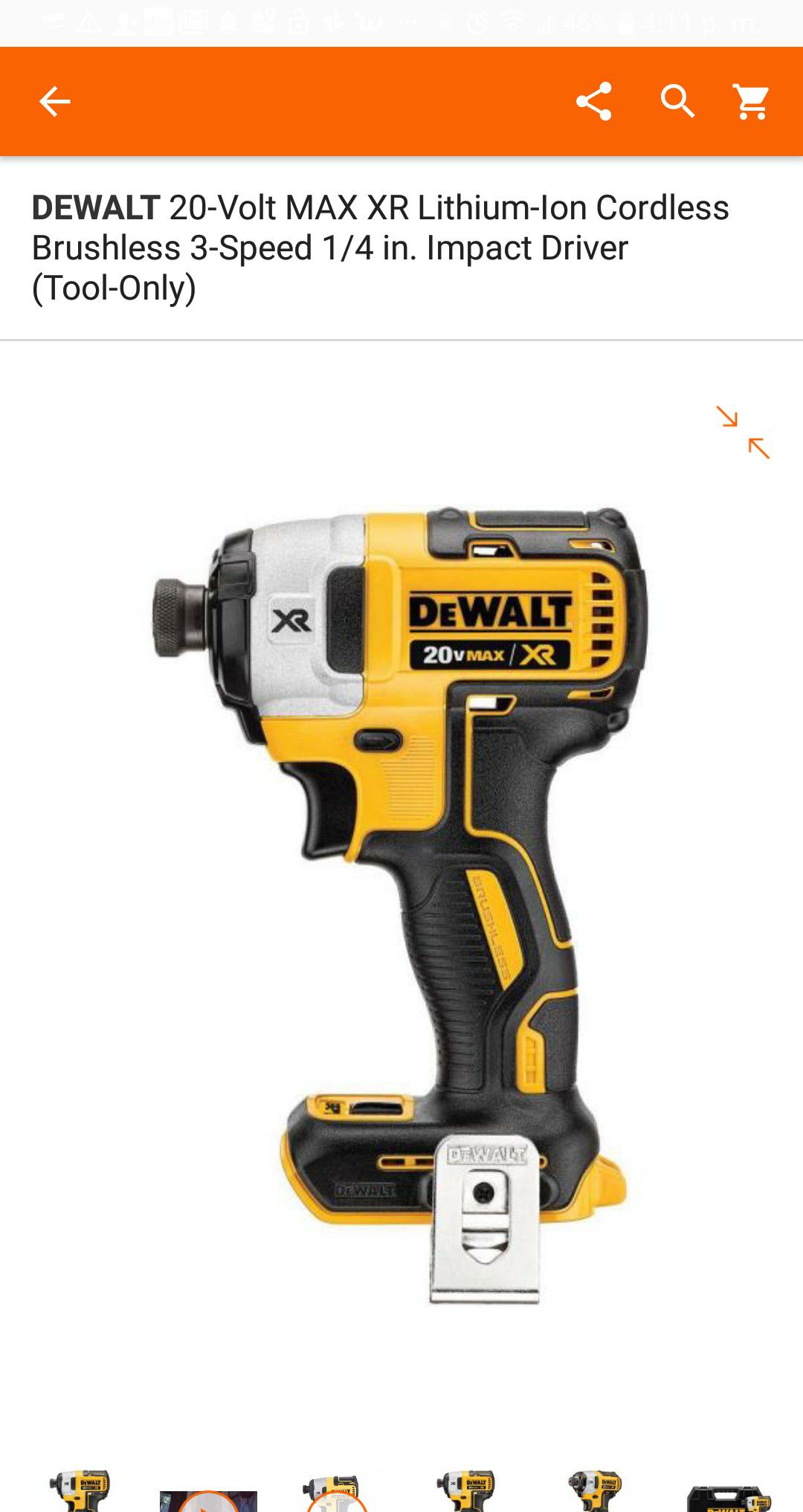 Drill de impacto XR 3 velocidades ((( TOOL ONLY)))