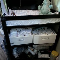 Black Changing Table 